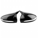 ABS Horns Rearview Mirror Frame Cover Trim For Mercedes Benz C W205 E W213 S class W222 GLC X253 (only Left hand drive juoda