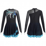 Vaikų &scaron;okių konkursas Dailiojo čiuožimo suknelė Paaugliams Gimnastika Trikota su blizgučiais papuo&scaron;ta &scaron;okių apranga, puo&scaron;nus balerinos kostiumas