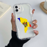 Samsung Galaxy A25 A24 A54, skirtas iPhone 15 Xiaomi Poco X6 Pro Redmi 12c Huawei Honor 90 telefonų dėklai NY12 Moldovos vėliava i&scaron;skirtinis kreminio ra&scaron;to mink&scaron;tas dėklas for iPhone 6 balta