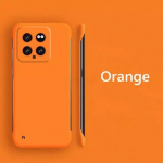 Berėmelis Plonas Matinis Kietas PC Galinio Dangtelio Dėklas Xiaomi 14 Pro Xiaomi14 Pro 5G Saldainių Spalvos Berėmis Smūgiams Atsparus Bamperis Xiaomi Mi 14pro For Xiaomi 14 Pro oranžinė