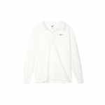 Nike Polo mar&scaron;kinėliai ilgomis rankovėmis su nuleidžiamais pečiais FB8721-133, balti L