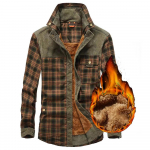 Vyri&scaron;ki rudens žiemos laisvalaikio stori &scaron;ilti mar&scaron;kiniai Camisa Masculina Chemise Homme Vyri&scaron;ki kariniai apsiaustai vilnos vilnos paltai XL