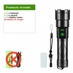 Galingiausias 100 W itin ry&scaron;kus LED žibintuvėlis, didelio galingumo įkraunamas žibintuvėlis, kempingo prožektoriaus rankinis žibintas without battery