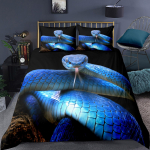 3D gyvatės antklodės komplektas vaikams berniukams paaugliams žalia gyvatė antklodė 180X210cm 3PCS