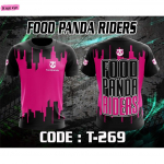 Foodpanda mar&scaron;kinėliai pilna sublimacija 3D spauda kvėpuojantys mar&scaron;kinėliai vasariniai trumpomis rankovėmis mar&scaron;kinėliai/SX S