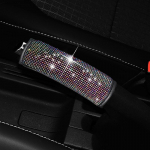 Bling cirkonio kri&scaron;toliniai automobilio saugos diržai pečių trinkelės rankinio stabdžio dangtelis pavarų perjungimo dangtelis Auto Bling priedai Moterų interjeras