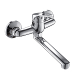Virtuvės kriauklės mai&scaron;ytuvas Universalus sieninis mai&scaron;ytuvas Kar&scaron;to ir &scaron;alto vandens mai&scaron;ytuvas Vieno svirties virtuvės vonios kambario praustuvo mai&scaron;ytuvai sidabras
