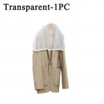 1-40 vnt. pusiau pakuotės drabužių dulkių uždangalui EVA vandeniui nepralaidus permatomas kostiumo palto laikymo krep&scaron;ys trumpas drabužių spintos pakabinamas drabužių uždangalas