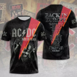 Vasariniai vyri&scaron;ki drabužiai Roko juostos mar&scaron;kinėliai AC/DC 3D spaudiniai Vaiki&scaron;ki mar&scaron;kinėliai trumpomis rankovėmis Hiphopo mados apvali kaklo laisvalaikio mar&scaron;kiniai vir&scaron;ūnės M