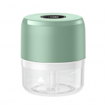 Elektrinis mini česnako smulkintuvas, įkraunamas USB, mėsos malūnėlis, nerūdijančio plieno maisto procesorius 100ml/250ml, daugiafunkcis mėsos malūnėlis namams, kelionėms 100ML mėlyna