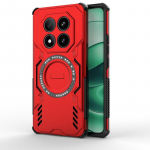 Magnetinis prabangus &scaron;arvuotas smūgiams atsparus dėklas Xiaomi Redmi Note 14 Pro 5G Capas Magsafe belaidžio įkrovimo dangtelis Redmi Note 14 Pro 5G Redmi Note 14 Pro 5G (Global) mėlyna