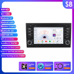 Hizpo 4G-LTE Carplay 7 colių Android automobilio radijas GPS skirtas A4 B9 B8 B7 B6 S4 RS4 SEAT Exeo Multimedia RDS 2din Autoradio Stereo Vaizdo I&scaron;manioji navigacija S8 8Core 8G 128G AI