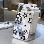 Skaidrus žvaigždėtas telefono dėklas iPhone 13 dėklams iPhone 11 15 16 Pro Max 14 12 X Xs 13pro 16promax 16pro 15promax silikoniniai dangteliai For iPhone 14 Pro