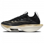 Nike Air Zoom Alphafly NEXT% 2 Juodos Metalo Aukso Grūdelio Moteri&scaron;ki Bėgimo Bateliai Sail DN3559-003 42