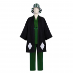 Anime Bleach Cosplay Urahara Kisuke Gotei 13 Kostiumas Kimono Uniforma Apsiaustas Vir&scaron;us Kelnės Skrybėlė Pilnas Kostiumas Helovino Kostiumui Suaugusiems L 50-55kg smėlis