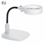 10X didinamasis lempa didinamasis stiklas su &scaron;viesa ir stovu laisvų rankų didinamasis stiklas su 6 LED &scaron;viesomis, tinkamas darbui, skaitymui
