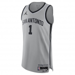 Jordan NBA Victor Wembanyama San Antonio Spurs Statement Edition AU Žaidėjo Versija 1 Apvalus Kaklas Be Rankovių Krep&scaron;inio Mar&scaron;kinėliai Vyri&scaron;kas mar&scaron;kinėlis HM4892-007 3XL