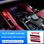 Skirta BMW 5 serijos i5 G60 2025-2026 m. Centrinės konsolės daiktadėžė, sėdynės tarpo dėžutė, interjero dekoravimo elementai, automobilio interjero aksesuarai