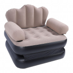 Pripučiama sofa-lova Ne&scaron;iojamas sulankstomas sutir&scaron;tintas, susprogdintas PVC sofos čiužinys, skirtas kelionėms namuose