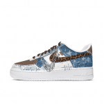 Nike Air Force 1 Karvės odos Atsparūs trinčiai Žemi Kateboard batai Vyri&scaron;ki Mėlyni CW2288-111(Team613-) 40