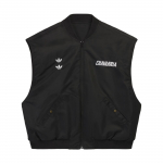 Adidas Originals &times; Willy Chavarria Dygsniuotas Laisvas Be Rankovių Liemenė Su Užtrauktuku Ir Apykakle Unisex Liemenės KS6437 XS