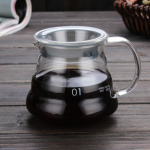 Leeseph kavos ąsotis, 350/600 ml skaidraus stiklo virdulys kavai, dalijimosi puodas su dangteliais, priedai &bdquo;Pour Over&ldquo; kavos aparato, espreso aparato gaminimui