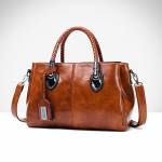 Yogodlns Brands pečių krep&scaron;ys moteri&scaron;kas, alyvinis va&scaron;kas, odinis rankinis krep&scaron;ys Vintage Crossbody Bag Daugiaki&scaron;enė rankinė Didelė talpa 28*12*20cm ruda