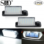 2vnt Car Auto 18 LED 2835SMD valstybinio numerio ap&scaron;vietimas, skirtas BMW E36 BMW 3 serijos 318i 318is 318ti 320i 323i 325i 325is 328i 328is 328i M3 valstybinio numerio ap&scaron;vietimas