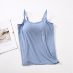 S-3XL Modalinės medvilnės &bdquo;Camisole&ldquo; vir&scaron;ūnės su įmontuota liemenėlėmis &bdquo;Bralette&ldquo; vir&scaron;utiniai apatiniai pamink&scaron;tinta liemenė 3XL