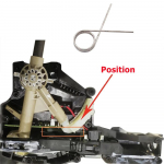 Torsioninė spyruoklė 25168483098 pavarų perjungimui, skirta 2016-2019 BMW X1 13-19 Mini Cooper