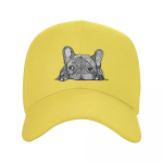 Klasikinė prancūzų buldogų beisbolo kepurė Unisex WoUnisex Reguliuojama Unisex prancūzi&scaron;ka &scaron;unų tėčio kepurė lauke Snapback kepurės Trucker kepurės Adjustable Cap