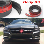Skirta Mercedes Benz W218 W219 W211 W204 W203 W210 W124 automobilio buferio lūpos / tiuningo spoileris / kėbulo komplekto juostelė / priekis gray