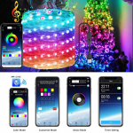 12 spalvų styginių lempučių, maitinama USB, keičiama &bdquo;Twinkle 66 FT 200 LED Fairy Lights&ldquo; varinė viela RGB 50LED NO Remote