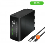 PD20W Greitas įkrovimas NP-F980 F960 F970 NPF980 Baterija su USB įkrovimo i&scaron;vestimi, skirta Sony CCD-TRV35 TRV940 CCD-RV100 DCR-TR7