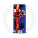 Coque pour Samsung Galaxy A30 Formule 1 Fernando Alonso Pilote automobile F1 Rouge