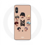 Coque pour Xiaomi Redmi Note 5 AI Dual Camera BTS TinyTAN Animation Affiche RM Jin Suga J-Hope Jimin V Et Jungkook
