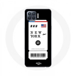 Coque pour Oppo A93 Billet d'avion New York