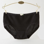 Candy Colors Moteri&scaron;kos kvėpuojančios medžiagos Moteri&scaron;ki apatiniai kelnaitės kelnaitės one size juoda