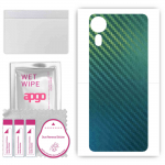 apgo Protective Skin Sticker for the back compatible with Samsung Galaxy XCover 5, Wrap Film, Foil, Vinyl - Pattern Carbon Chameleon CAKA1
