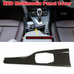 Tik RHD Carbon Fiber Front Center Multimedijos skydelio dangtelis Tinka BMW F30 F34 F33 F36