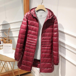 Moteri&scaron;kas ilgas pūkinis paltas su ne&scaron;iojamu laikymo krep&scaron;iu Moteri&scaron;ka lengva pūkinė striukė Moteri&scaron;ki paltai iki klubų High Street 6XL