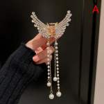 Butterfly Pearl Kutas plaukų segtukas Korėjieti&scaron;kas paprastas &scaron;oninis segtukas Liu Hai Clip