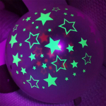 10 vnt Neoniniai dekoro kūrybi&scaron;kumo &scaron;vytintys tamsoje Netoksi&scaron;ki naktinio gimtadienio vakarėlio fluorescenciniai balionai 1