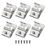 1 rinkinys įrankių diržo segtukas Lengvai montuojamas nerūdijančio plieno įrankių spaustukų komplektas su varžtu Dewalt N268241 6pcs