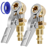 Automobilio padangos oro siurblio griebtuvas metalinis spaustukas fiksuojamas oro griebtuvas 1/4 colio FNPT uždaro srauto padangos pripūtimas 250PSI maks. oro kompresoriaus priedas