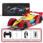 F1 Spray Drift Racing Lights High Speed ​​Music Nuotolinio valdymo automobilis Vaiki&scaron;kas elektrinis žaislinis automobilis geltona