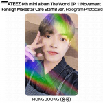 ATEEZ 8-asis mini albumas The World EP.1 Movement Fan Sign Event Photocard EL WW MS Hongjoong-Makestar Meet B