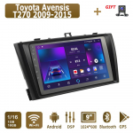 Android Carplay automobilio radijas, skirtas Toyota Avensis T270 2009-2015 Multimedijos grotuvo galvos blokas Stereo GPS navigacija BT WIFI 4+64GB 1+16GB