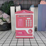 Taupyklė vaikams Bankomatas Pinigų dėžutė Mažas stiklainis Berniukai Mergaitės pink