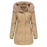 Moteri&scaron;ka parkas ilga striukė su gobtuvu Nuimama kailinė apykaklė &scaron;ilta Parka moteri&scaron;ka žieminė striukė Žieminė medvilninė striukė Moteri&scaron;ki vir&scaron;utiniai drabužiai L juoda